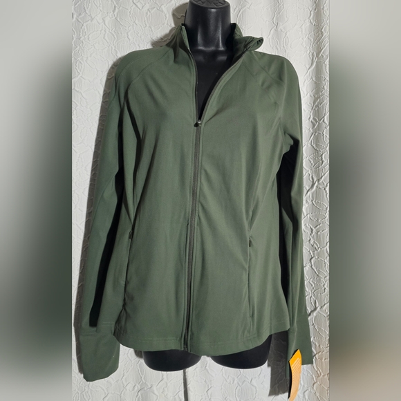 Avia Women’s Zip-Up Nylon Core Workout Athletic Jacket Size Large (12-14) NWT - Picture 1 of 8
